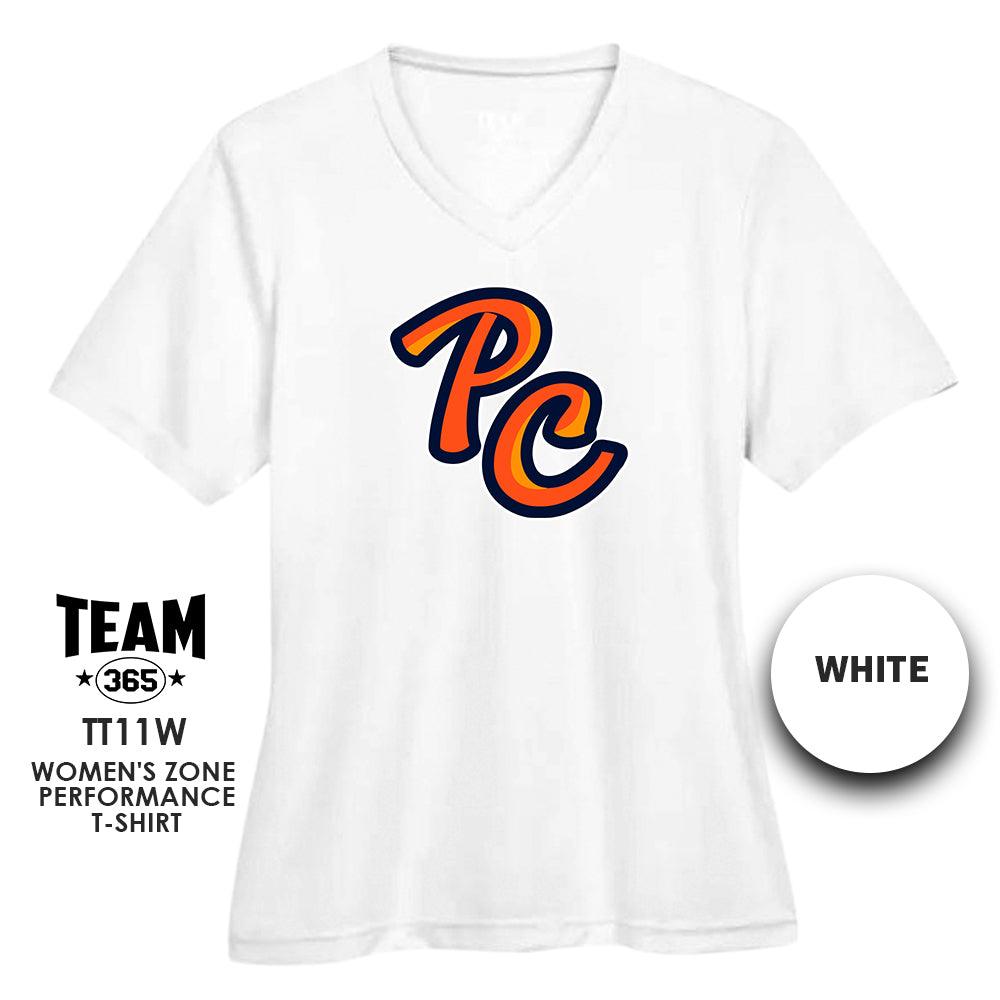 Peach Clobbers Baseball - LOGO 2 - Cool & Dry Performance Women's Shirt - MULTIPLE COLORS AVAILABLE - 83Swag