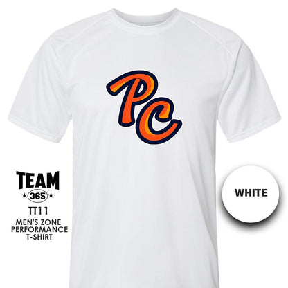 Peach Clobbers Baseball - LOGO 2 - Crew - Performance T-Shirt - MULTIPLE COLORS AVAILABLE - 83Swag