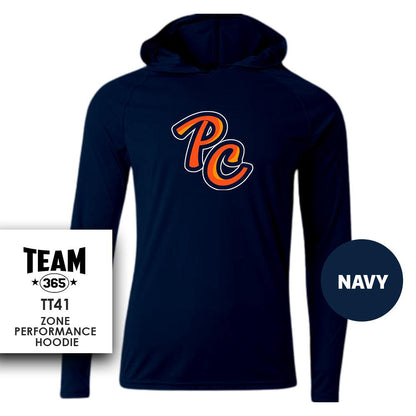 Peach Clobbers Baseball - LOGO 2 - Lightweight Performance Hoodie - MULTIPLE COLORS - 83Swag