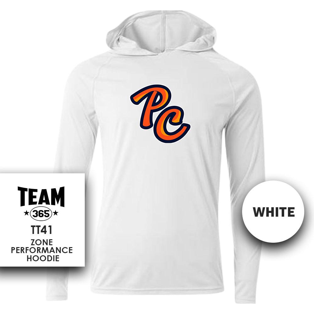 Peach Clobbers Baseball - LOGO 2 - Lightweight Performance Hoodie - MULTIPLE COLORS - 83Swag