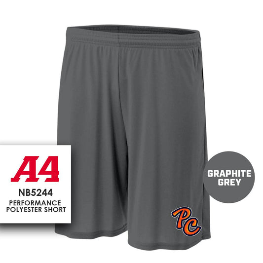 Peach Clobbers Baseball - LOGO 2 - Performance Shorts - MULTIPLE COLORS - 83Swag