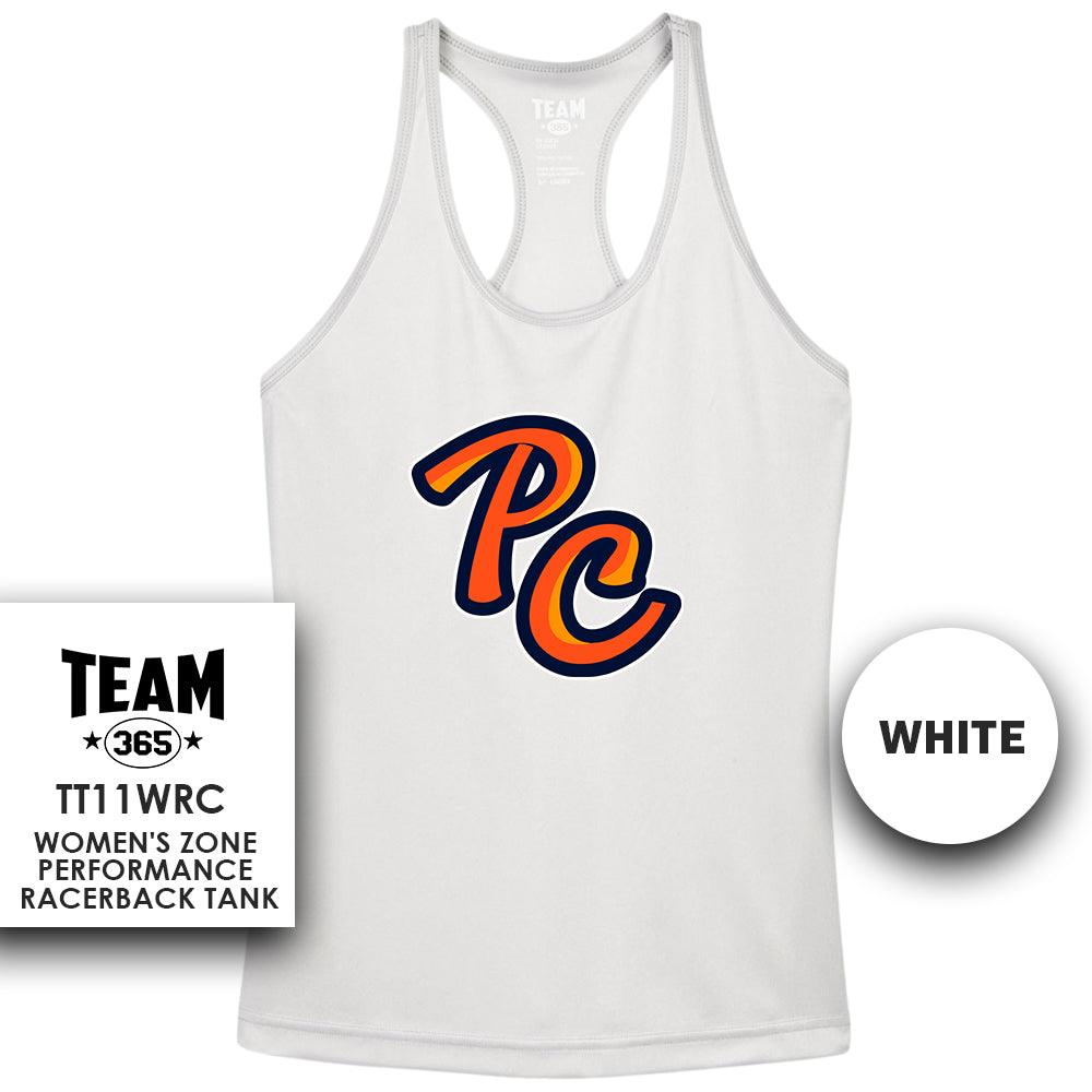 Peach Clobbers Baseball - Logo 2 - Performance Women’s Racerback T - 83Swag