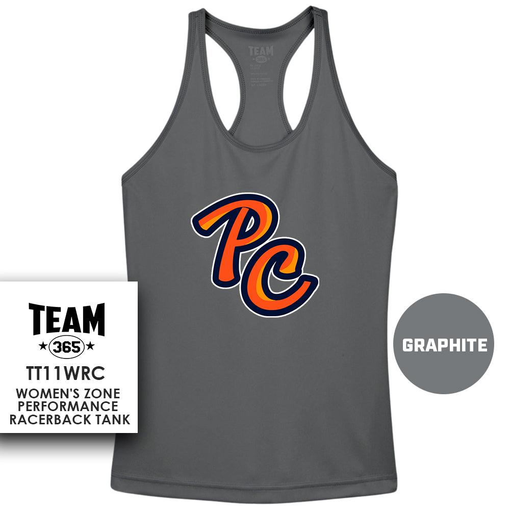 Peach Clobbers Baseball - Logo 2 - Performance Women’s Racerback T - 83Swag