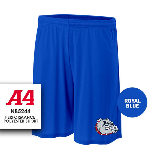 Performance Shorts - Maumelle Bulldogs Baseball - ROYAL - 83Swag