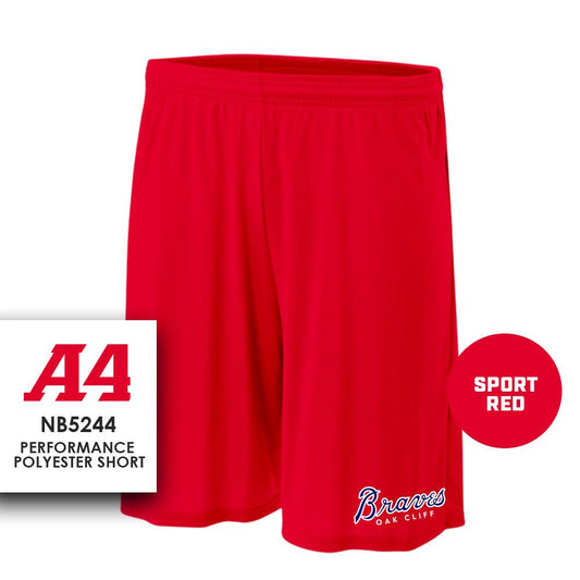 Performance Shorts - Oak Cliff Braves Baseball - 83Swag