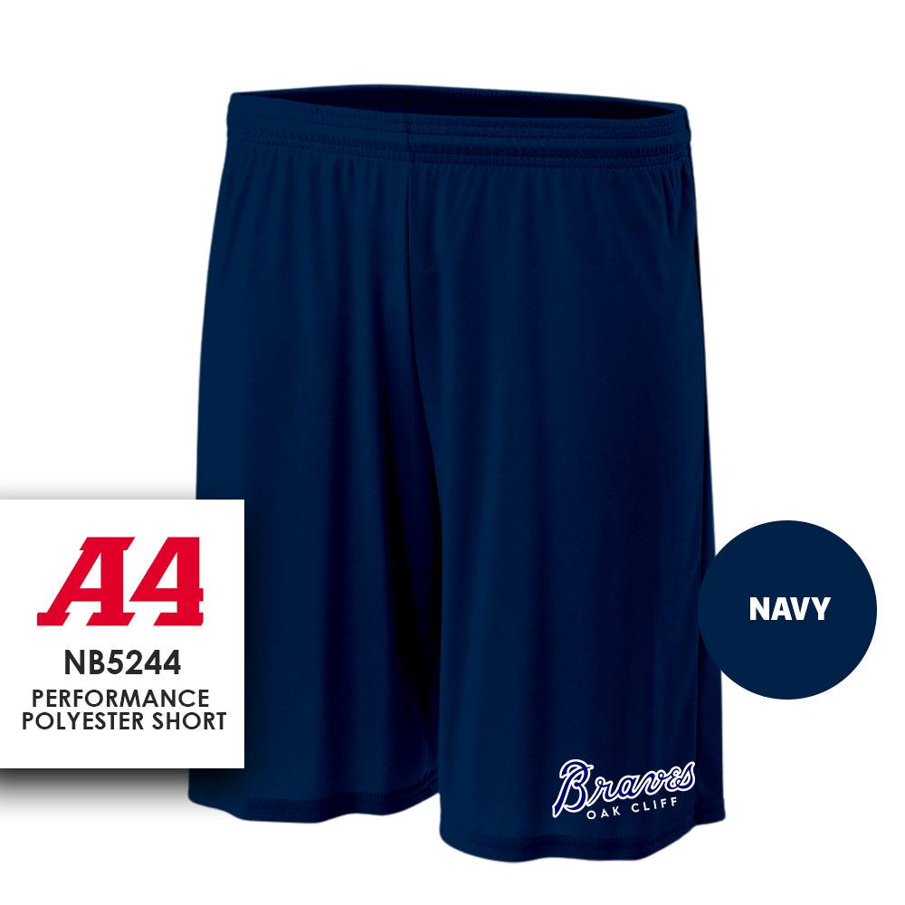 Performance Shorts - Oak Cliff Braves Baseball - 83Swag