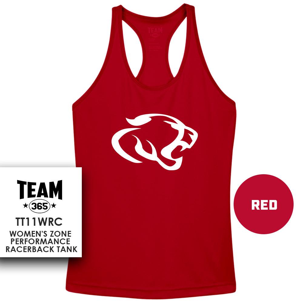 Performance Women’s Racerback T - Crosby Cougars V2 - 83Swag