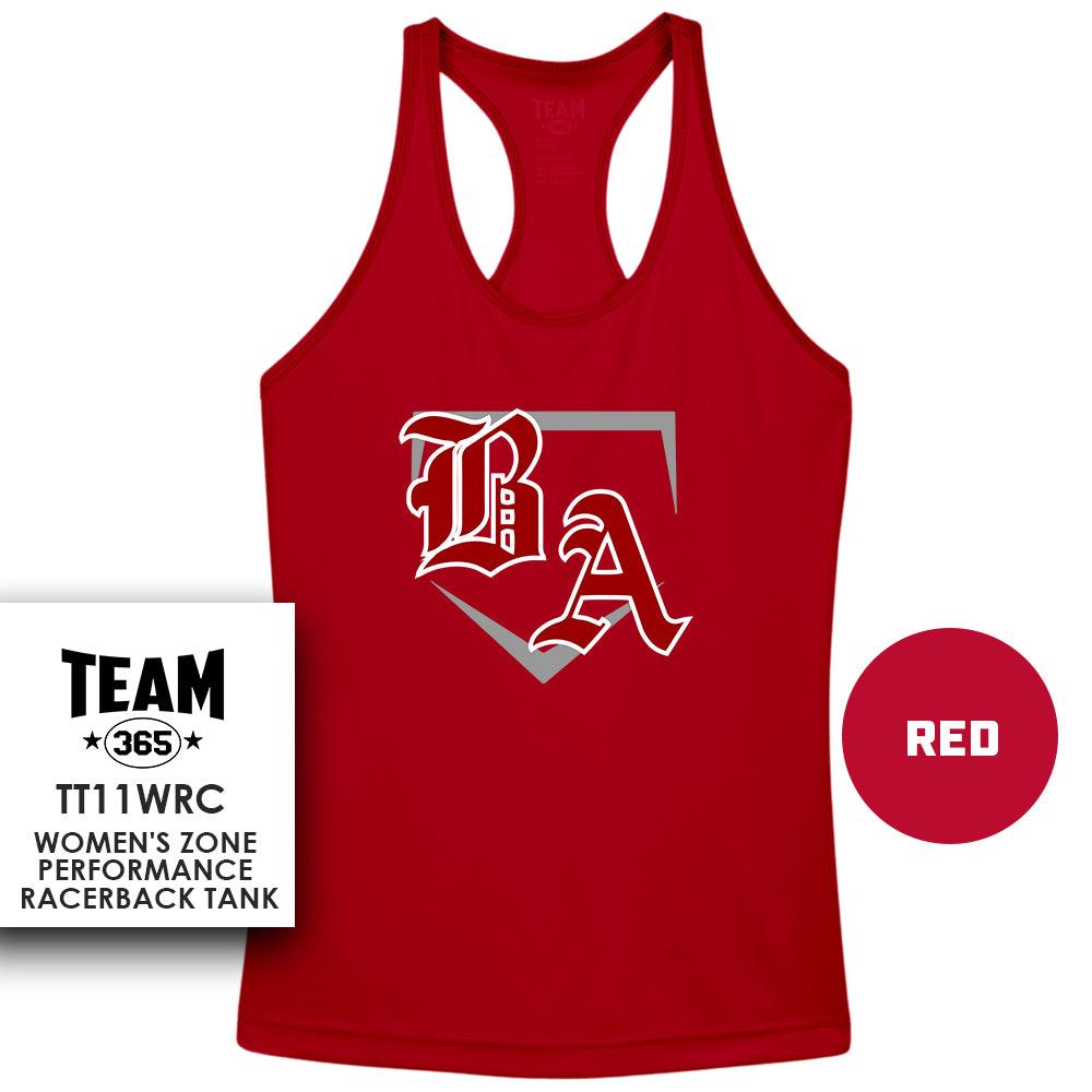 Performance Women’s Racerback T - MULTIPLE COLORS AVAILABLE - Bat Attack Baseball - 83Swag