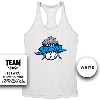 Performance Women’s Racerback T - MULTIPLE COLORS AVAILABLE - Blue Storm Baseball - 83Swag