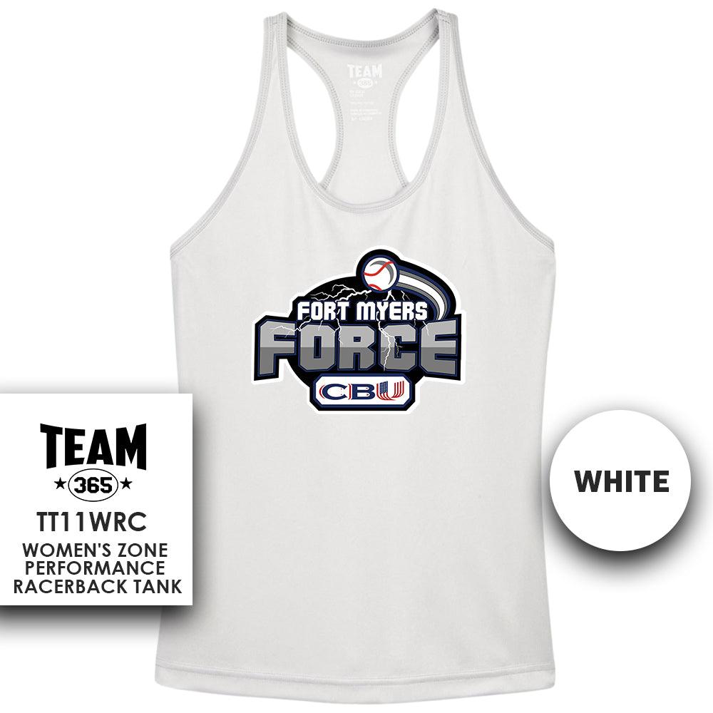 Performance Women’s Racerback T - MULTIPLE COLORS AVAILABLE - CBU Fort Myers Force - 83Swag