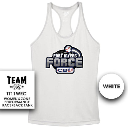 Performance Women’s Racerback T - MULTIPLE COLORS AVAILABLE - CBU Fort Myers Force - 83Swag