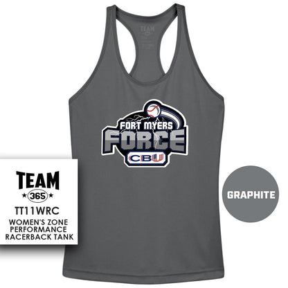 Performance Women’s Racerback T - MULTIPLE COLORS AVAILABLE - CBU Fort Myers Force - 83Swag
