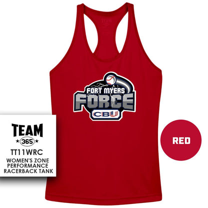Performance Women’s Racerback T - MULTIPLE COLORS AVAILABLE - CBU Fort Myers Force - 83Swag