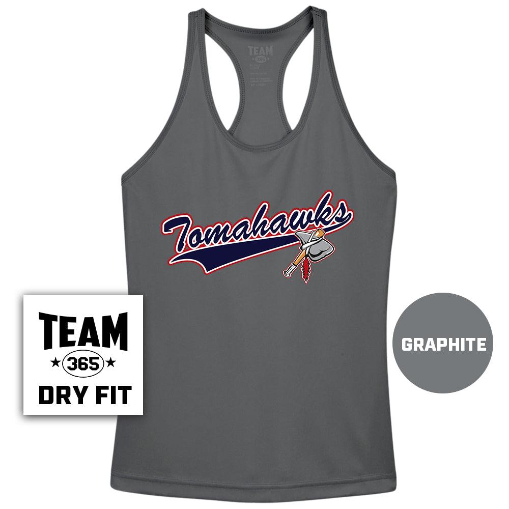 Performance Women’s Racerback T - MULTIPLE COLORS AVAILABLE - Land O Lakes Tomahawks Baseball - 83Swag