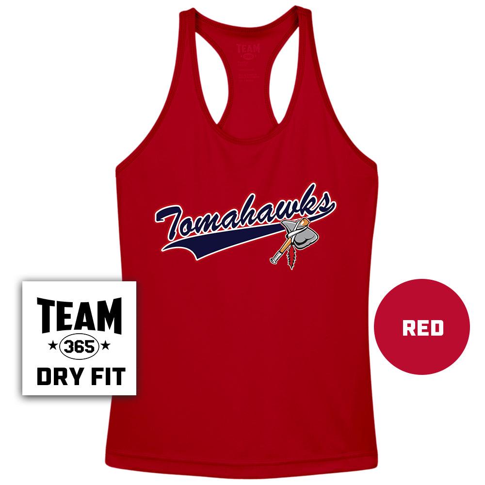 Performance Women’s Racerback T - MULTIPLE COLORS AVAILABLE - Land O Lakes Tomahawks Baseball - 83Swag