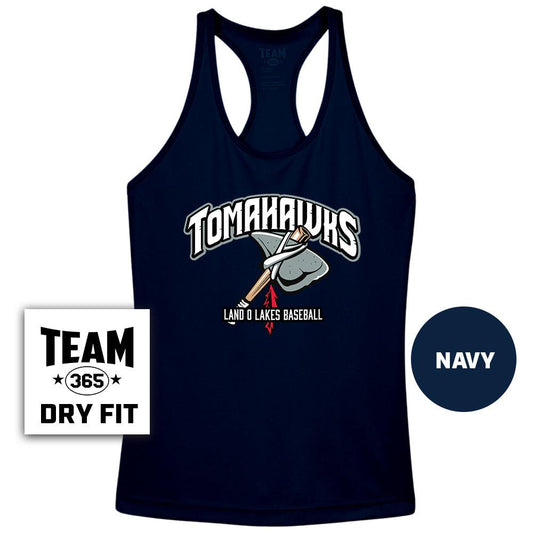 Performance Women’s Racerback T - MULTIPLE COLORS AVAILABLE - Land O Lakes Tomahawks Baseball OG - 83Swag