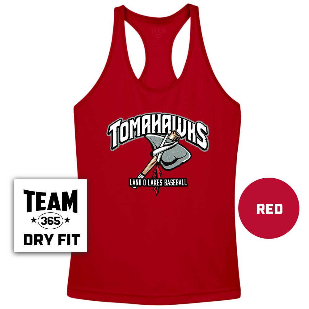 Performance Women’s Racerback T - MULTIPLE COLORS AVAILABLE - Land O Lakes Tomahawks Baseball OG - 83Swag