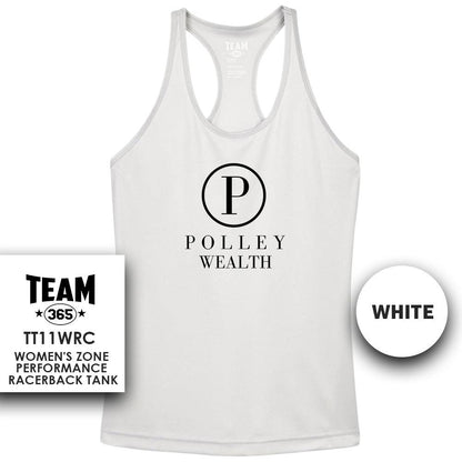 Performance Women’s Racerback T - MULTIPLE COLORS AVAILABLE - Polley Wealth Management - 83Swag