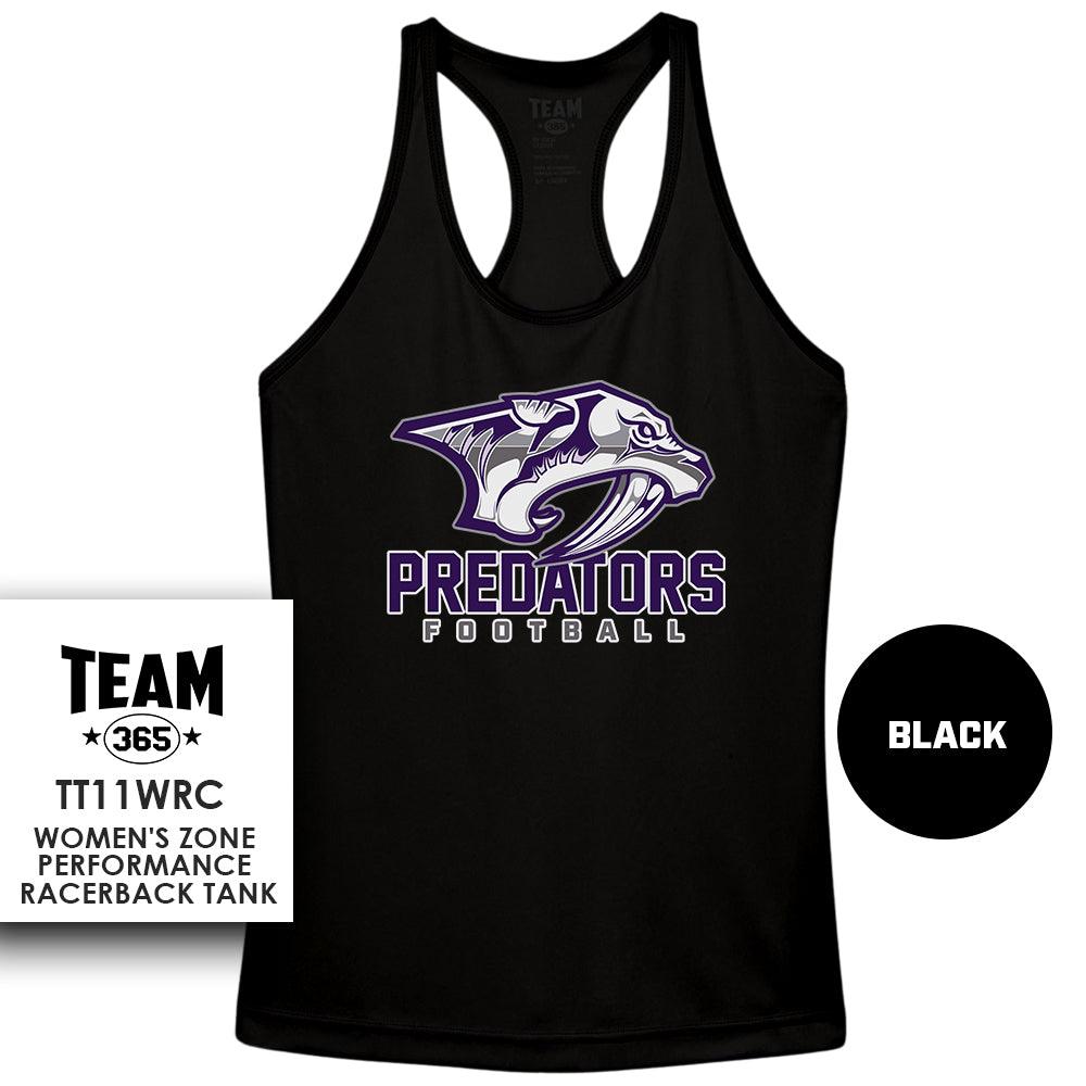 Performance Women’s Racerback T - MULTIPLE COLORS AVAILABLE - Predators Football - 83Swag