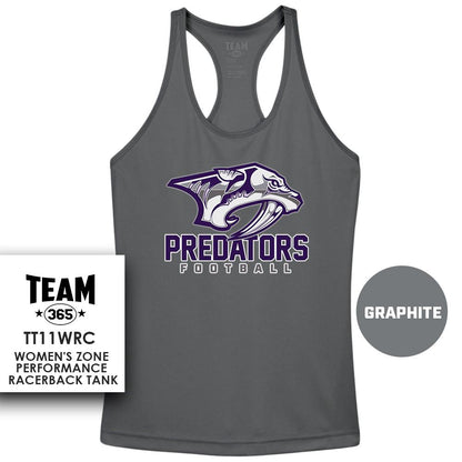 Performance Women’s Racerback T - MULTIPLE COLORS AVAILABLE - Predators Football - 83Swag