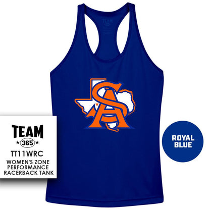 Performance Women’s Racerback T - MULTIPLE COLORS AVAILABLE - San Angelo Central Football V1 - 83Swag