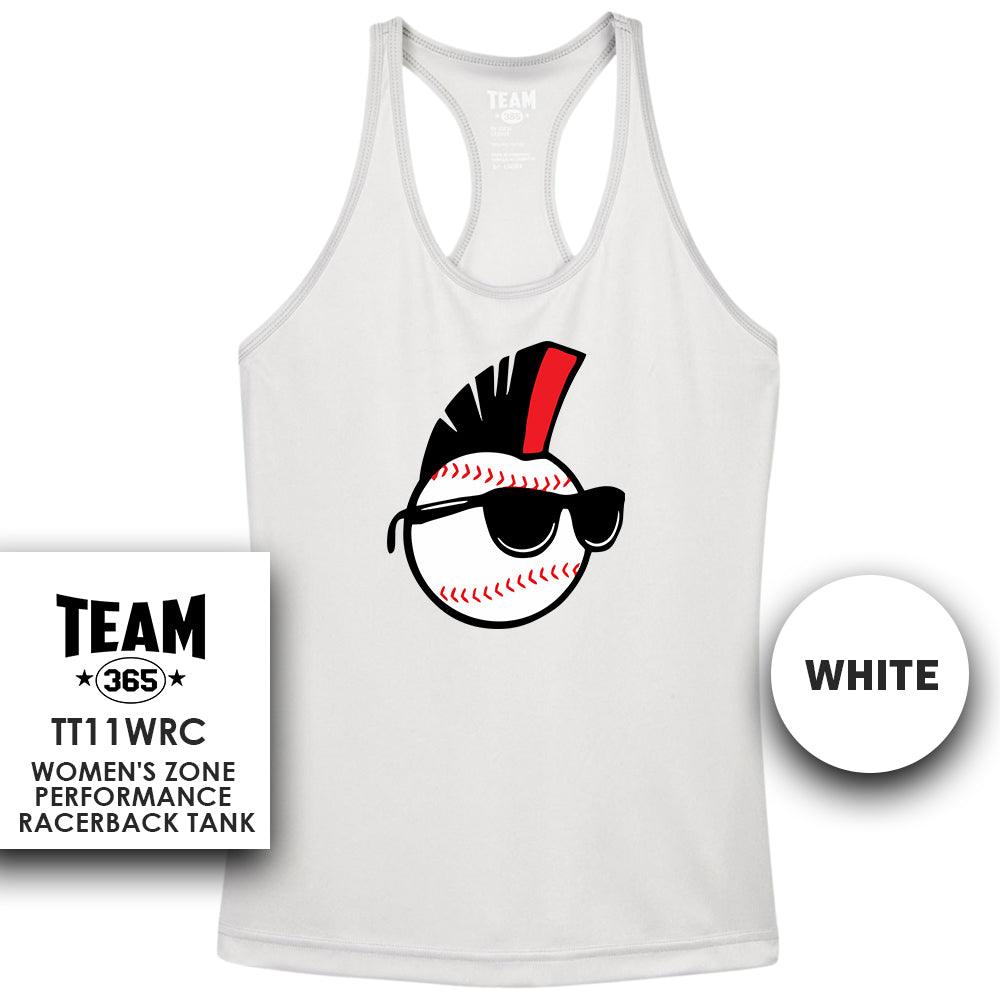 Performance Women’s Racerback T - MULTIPLE COLORS AVAILABLE - Screwballs Baseball - 83Swag