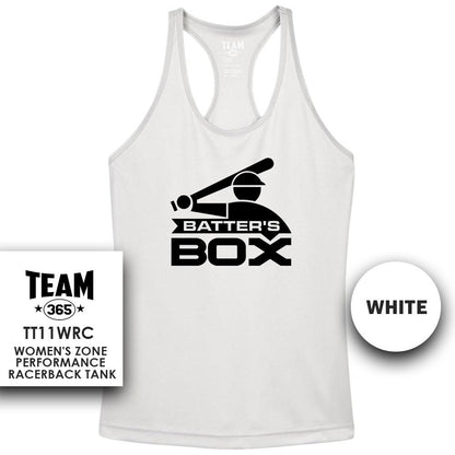 Performance Women’s Racerback T - The Batters Box V1 - 83Swag