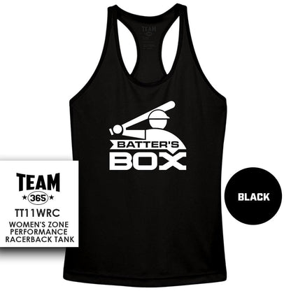 Performance Women’s Racerback T - The Batters Box V1 - 83Swag