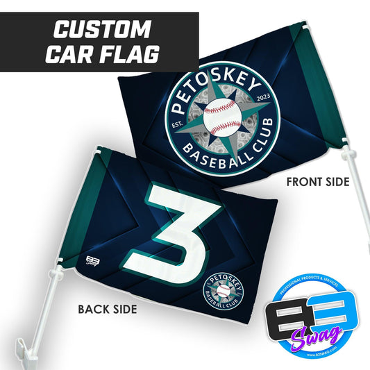 Petoskey Baseball Club - Car Flag - 83Swag