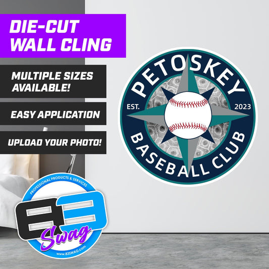 Petoskey Baseball Club Custom Die-Cut Wall Cling - 83Swag