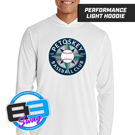 Petoskey Baseball Club - Lightweight Performance Hoodie - 83Swag