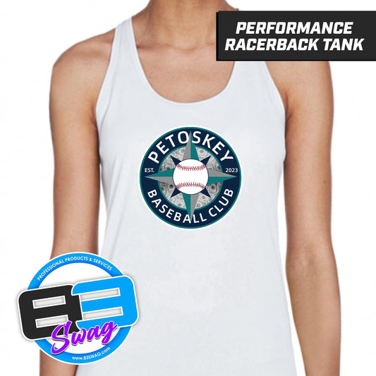 Petoskey Baseball Club - Women's Zone Performance Racerback Tank - 83Swag