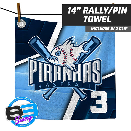 Piranhas Baseball - 14"x14" Rally Towel - 83Swag