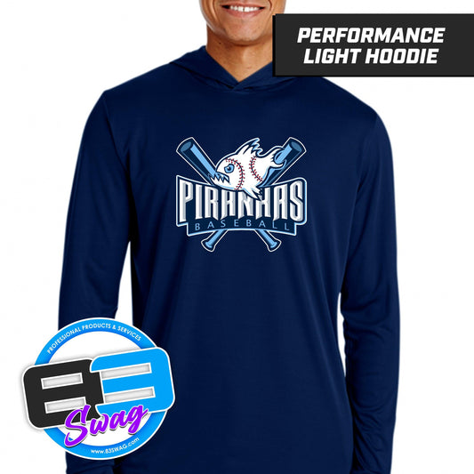 Piranhas Baseball - Lightweight Performance Hoodie - 83Swag