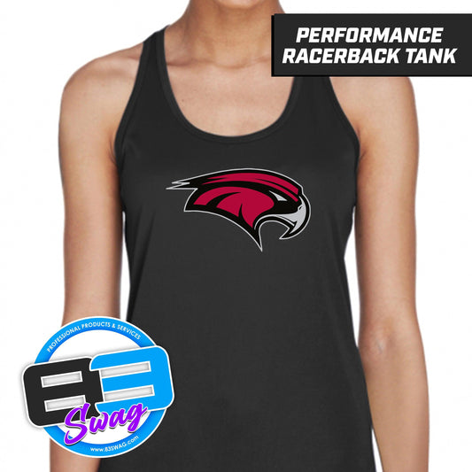 PREP Baseball - Black - Women's Zone Performance Racerback Tank - 83Swag