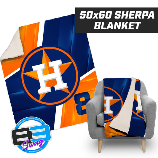 Prosper Astros - 50”x60” Plush Sherpa Blanket - 83Swag