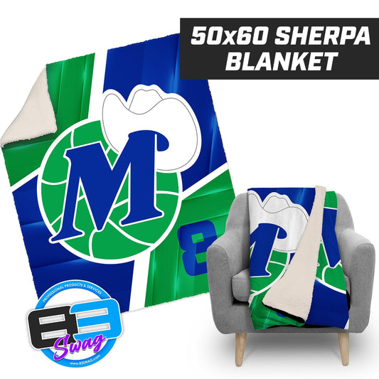 Prosper Mavz Basketball - 50”x60” Plush Sherpa Blanket - 83Swag