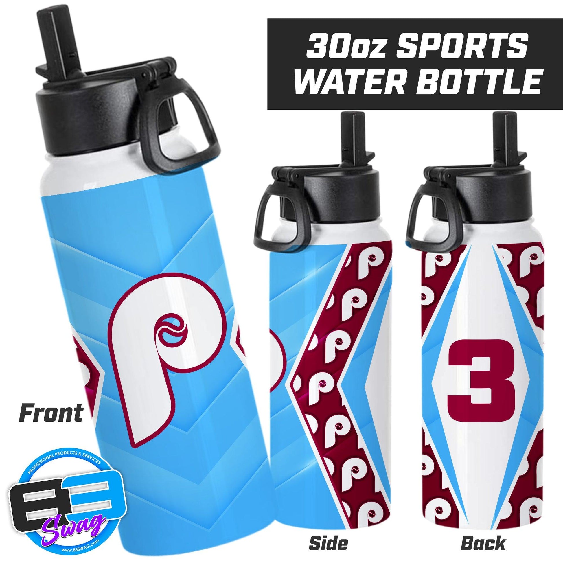 Prosper Phillies Baseball - 30oz Sports Tumbler - 83Swag