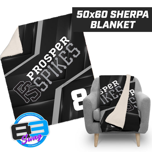 Prosper Spikes - 50”x60” Plush Sherpa Blanket - 83Swag