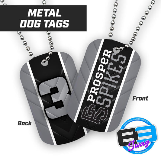 Prosper Spikes - Double Sided Dog Tags - Includes Chain - 83Swag