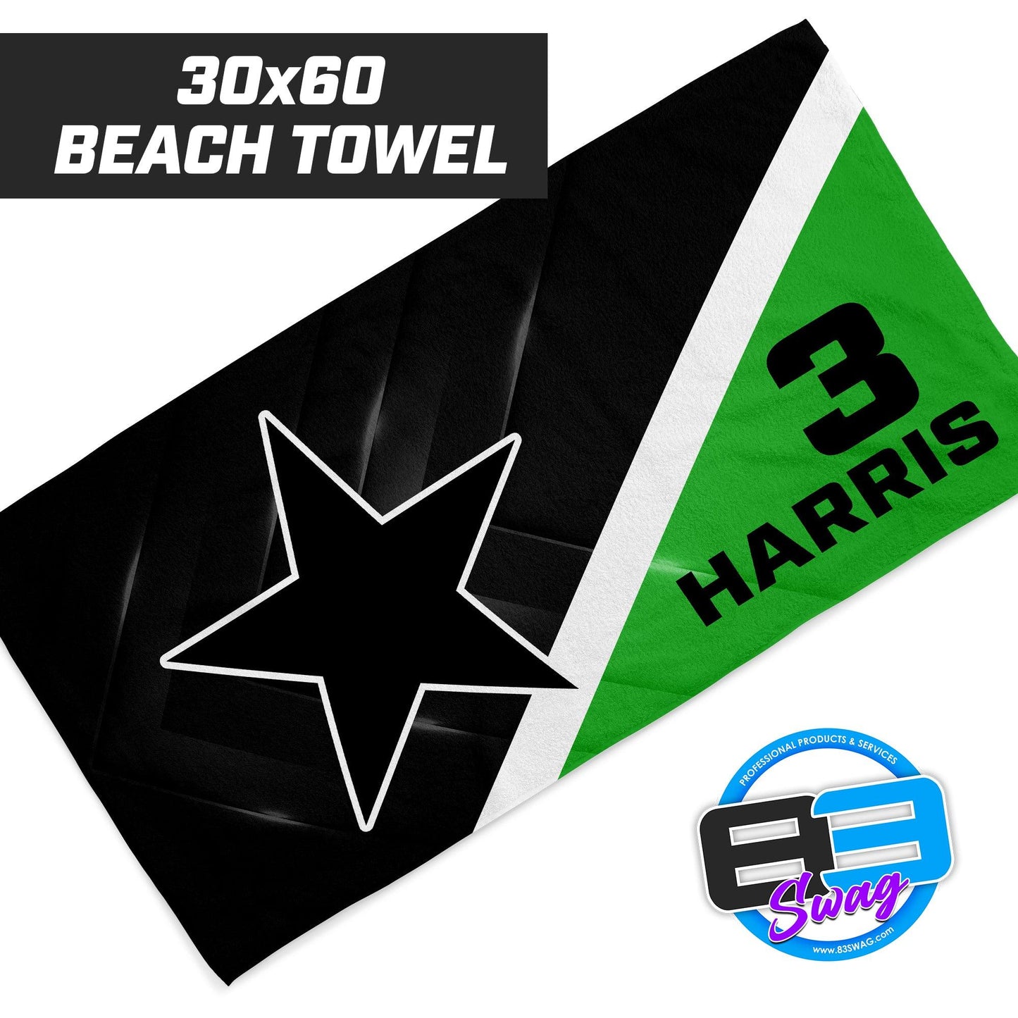 Prosper Stars - 30"x60" Beach Towel - 83Swag