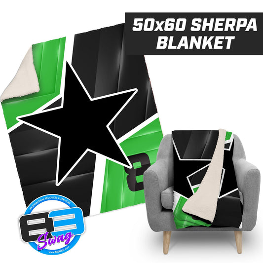 Prosper Stars - 50”x60” Plush Sherpa Blanket - 83Swag