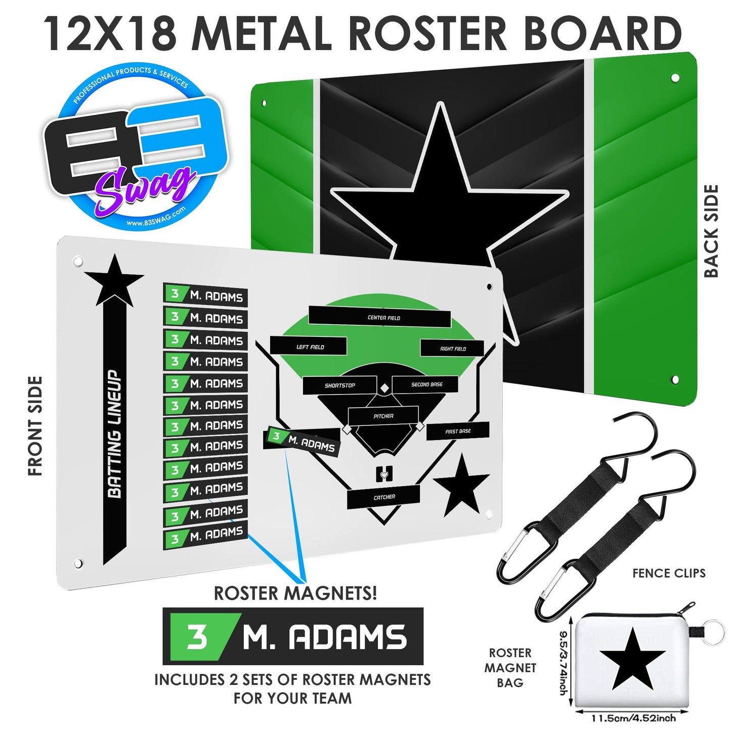 Prosper Stars - Custom Team Roster Magnetic Board - 83Swag