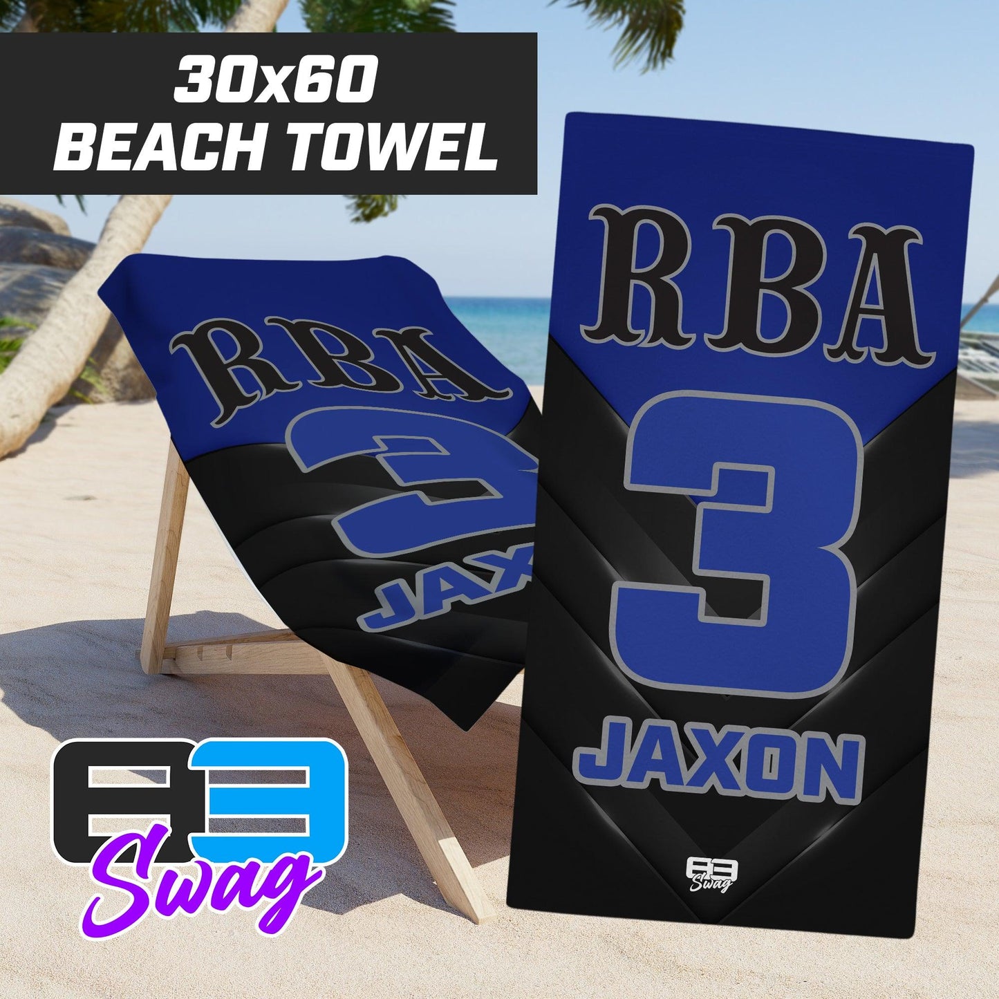 RBA Baseball 2024 Edition - 30"x60" Beach Towel - 83Swag