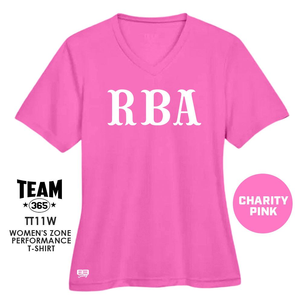 RBA Baseball 2024 Edition - CHARITY PINK - Cool & Dry Performance Women's Shirt - 83Swag