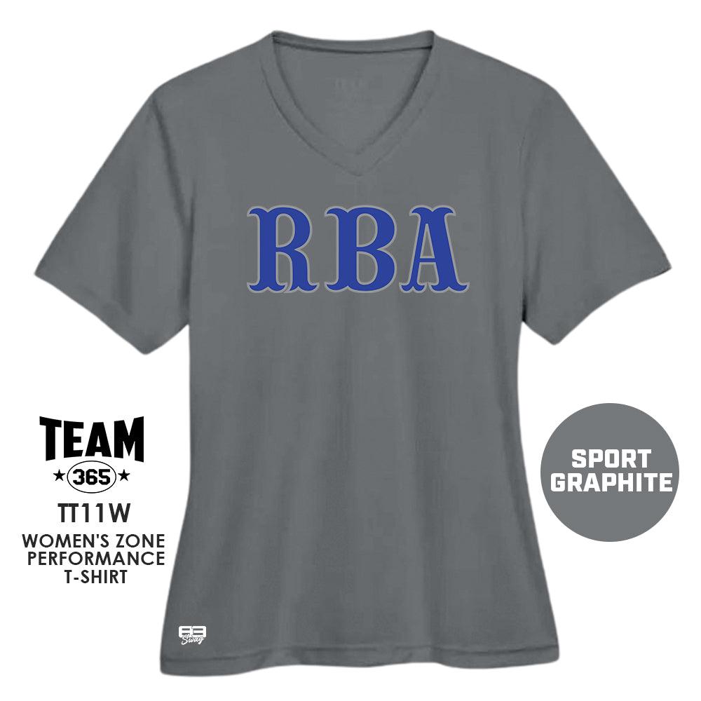 RBA Baseball 2024 Edition - Cool & Dry Performance Women's Shirt - MULTIPLE COLORS AVAILABLE - 83Swag