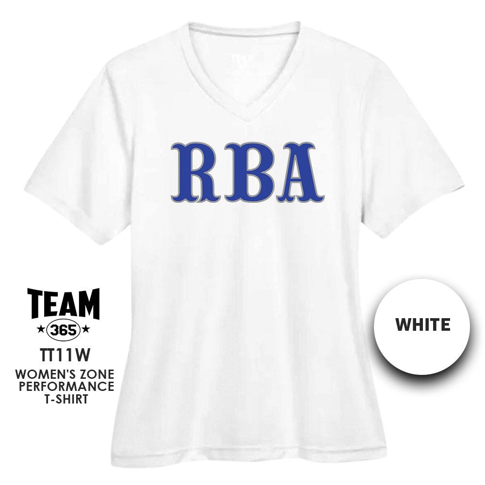 RBA Baseball 2024 Edition - Cool & Dry Performance Women's Shirt - MULTIPLE COLORS AVAILABLE - 83Swag