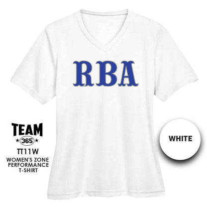 RBA Baseball 2024 Edition - Cool & Dry Performance Women's Shirt - MULTIPLE COLORS AVAILABLE - 83Swag