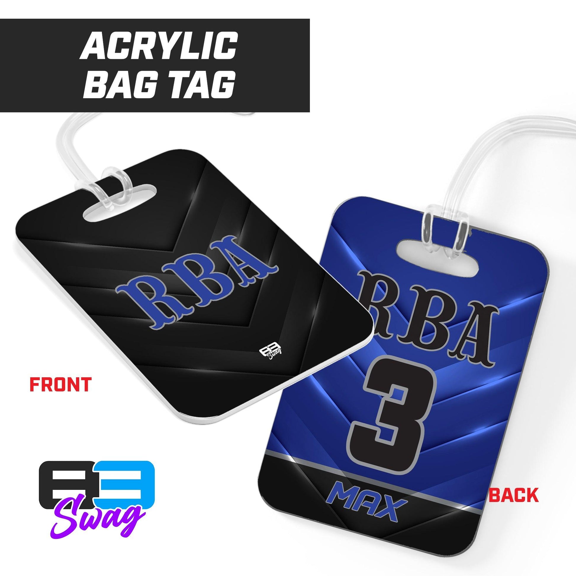 RBA Baseball 2024 Edition - Hard Acrylic Bag Tag - 83Swag