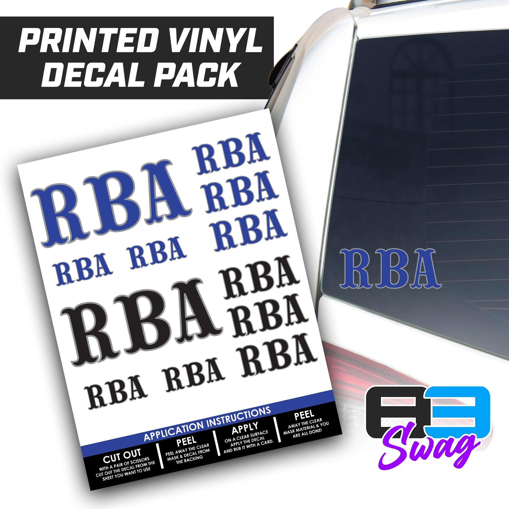 RBA Baseball 2024 Edition - Logo Decal Pack Sheet - 83Swag